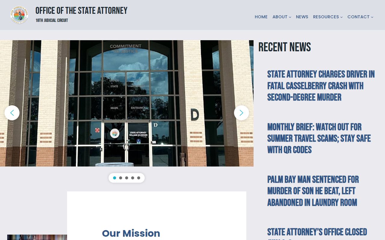 Eighteenth Judicial Circuit State Attorney official website